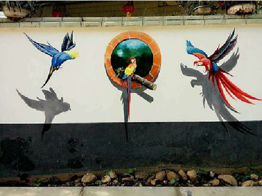 射洪视觉错位-3D墙绘设计