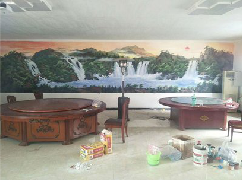 射洪墙绘-写实风景