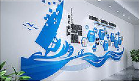 射洪海浪主题文化墙如何设计？