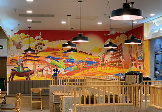 射洪商业空间彩绘介绍。