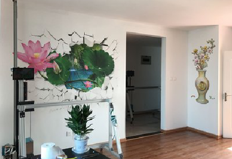 射洪墙体彩绘相比墙纸的优势。