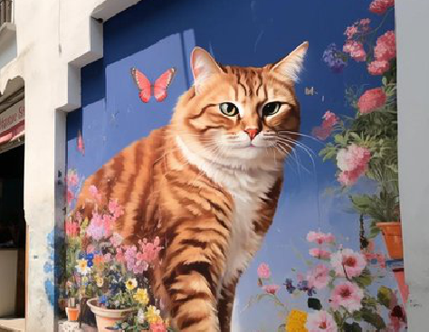 射洪自己绘制有个性的手绘墙