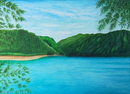 射洪在墙绘中，如何绘画绿水青山？