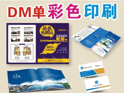 射洪单页印刷，色彩搭配简单。
