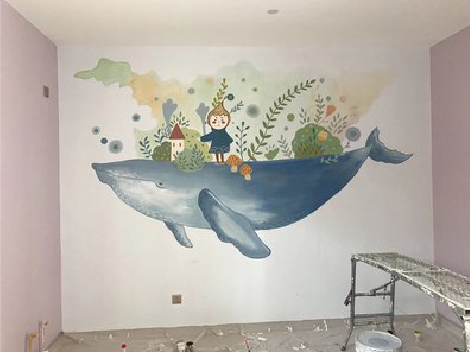 射洪手绘墙的特点及优势。